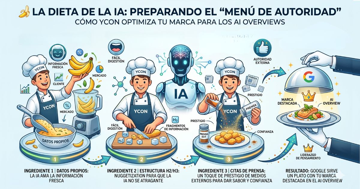 Las IAs no leen de la misma manera que los humanos. Ellas buscan fragmentos de información que puedan ser "recortados" y pegados en su respuesta generativa. A este proceso lo llamamos nuggetization.